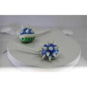 2x Blue shell projectile for Toy Biz Nintendo Super Mario Kart 64 Pull-Back Car